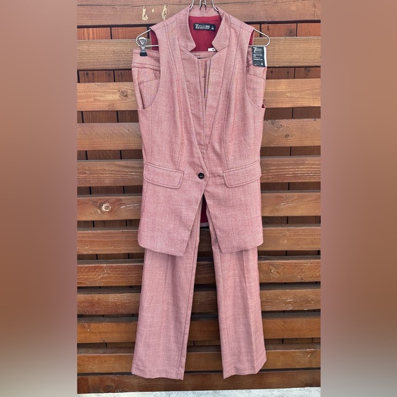 New York & Company Pants - New York & Company Pink/red vest  Pantsuit